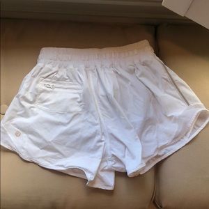 Hotty Hot White Lululemon Shorts